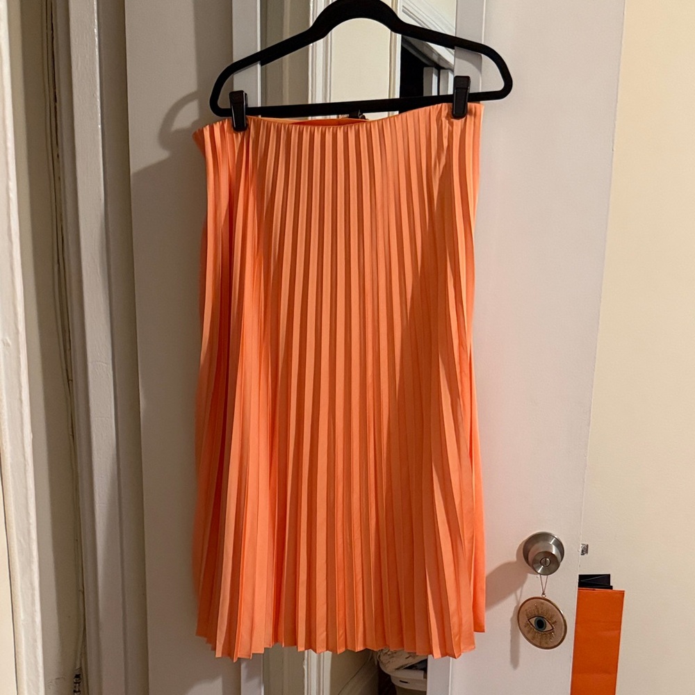 J. Crew Bright Orange A-Line Skirt